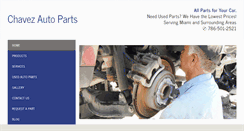 Desktop Screenshot of chavezusedcarparts.com